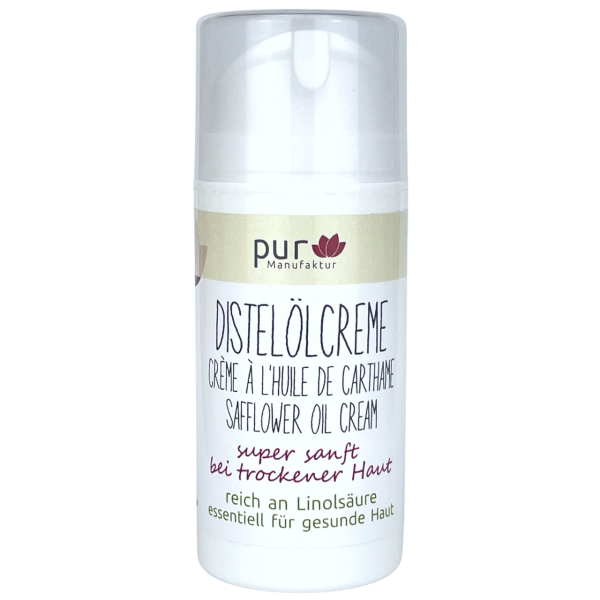 Distelöl-Creme mit hohem Gehalt an Linolsäure für trockene Haut